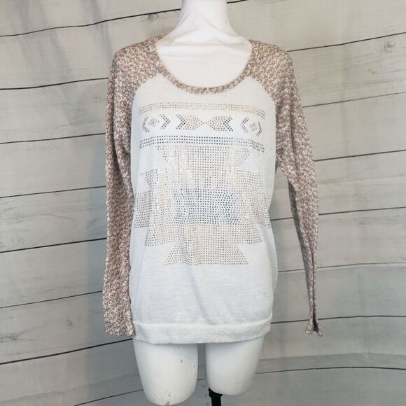 3/$25 Daytrip Buckle long sleeve tee bling medium - Picture 1 of 6